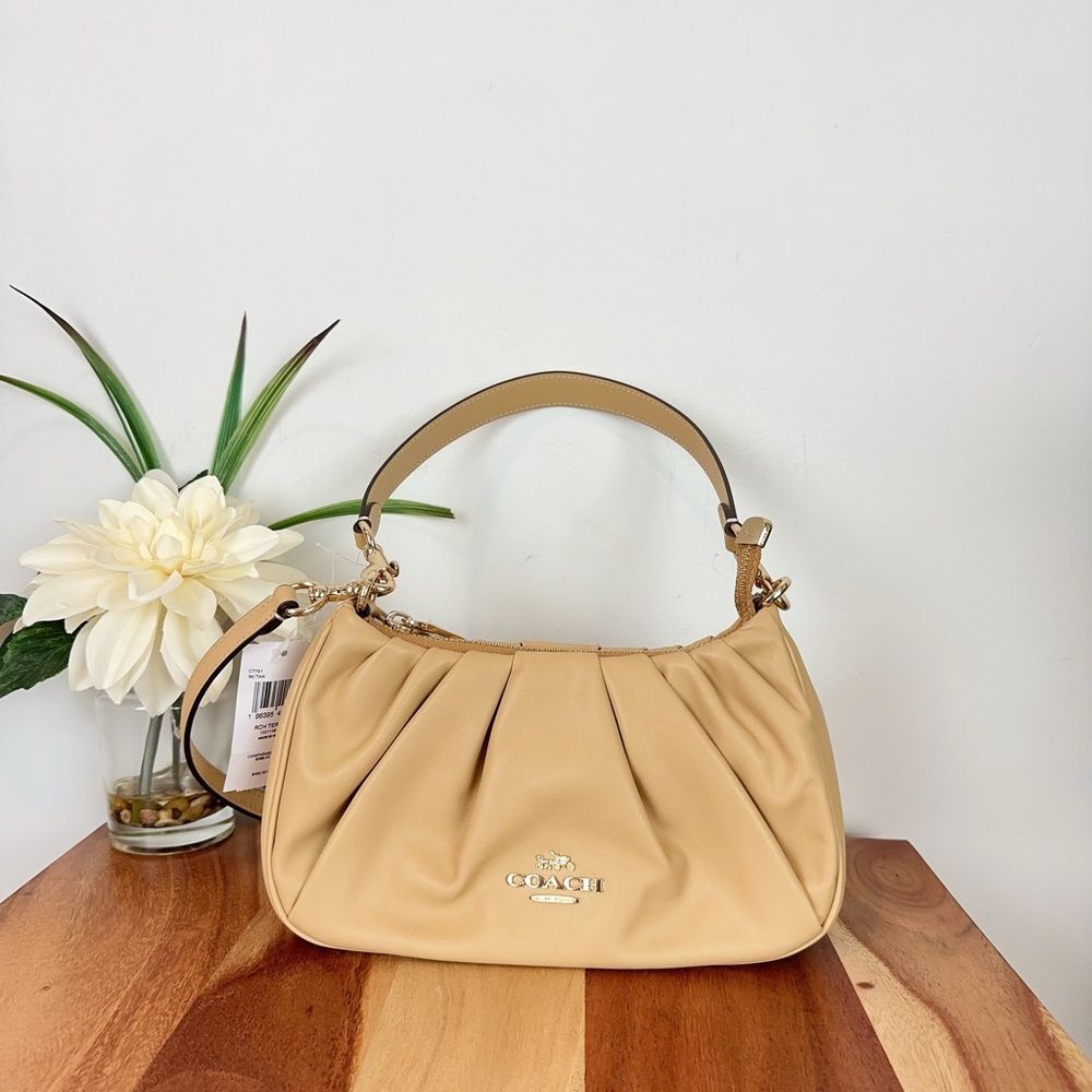NWT Coach Teri Shoulder Bag With Ruching - Picture 6 of 11